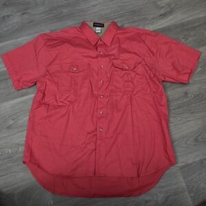 McGregor Shirt‎ Pink Mens XLarge  Button Up  Short Sleeve Double Pocket